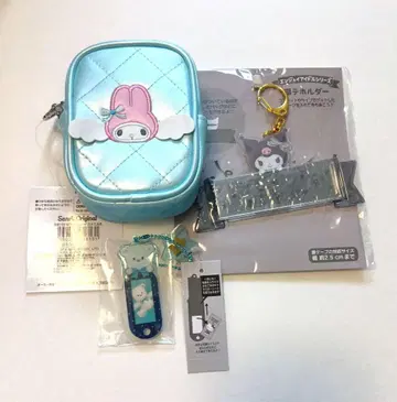 산리오 [ 묶음 판매 ] 스카이블루 파우치 세트