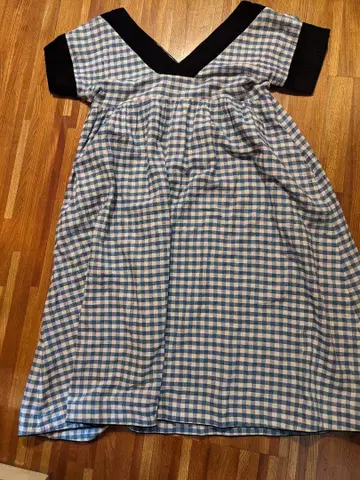 DOUBLE MAISON 체크 무늬 원피스 하라다 토모요 착용