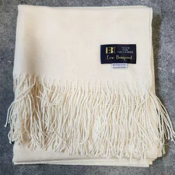 에릭 봉바르 퓨어 캐시미어 100% 화이트 스톨
