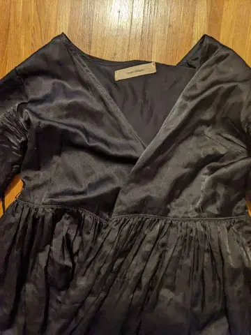 스즈키 타카유키 실크 롱 원피스 긴팔