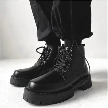 지퍼 하이컷 부츠