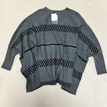 새상품 야마다야 그레이 긴팔 니트 스웨터
