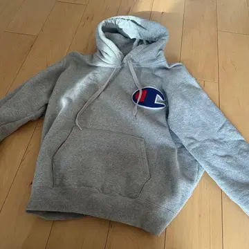 Champion 그레이 X-LARGE 후드티