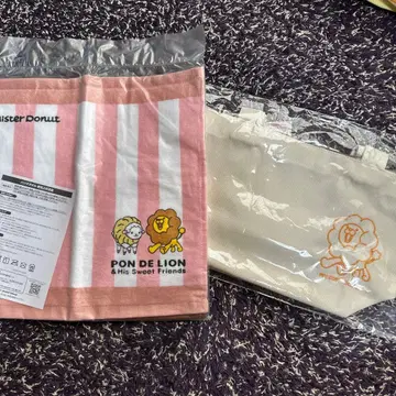 미스터도넛 타월과 토트백 세트