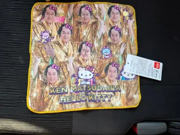 마츠켄 삼바 헬로키티 손수건 새상품 시마무라 옐로우 컬러