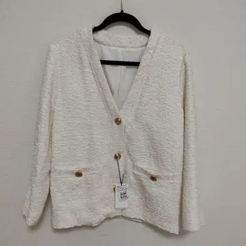 미사용 새상품 트위드 자켓