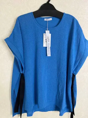 Aga 파란색 반팔 썸머 니트 9호 택 포함 새상품