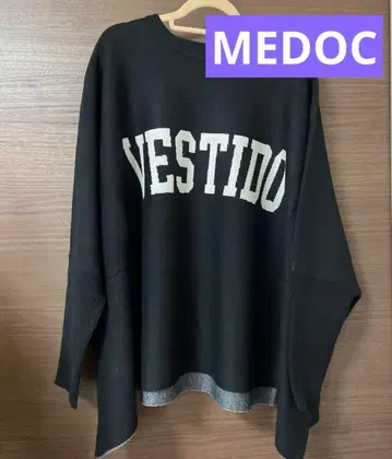 [택 포함 새상품] 야마다야 MEDOC 블랙 니트 로고 니트