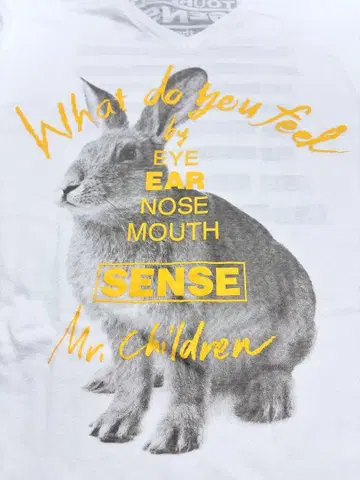 Mr.Children TOUR 2011 SENSE 티셔츠 토끼 L