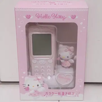 산리오 폴더폰형 탁상시계 폴더폰 모양 탁상시계 키티 폴더폰 시계