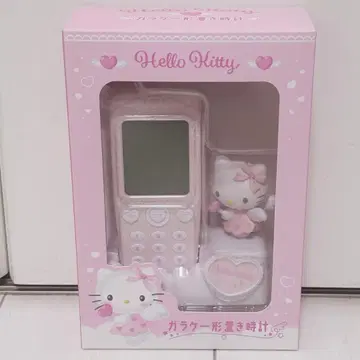 산리오 폴더폰형 탁상시계 폴더폰 모양 탁상시계 키티 폴더폰 시계