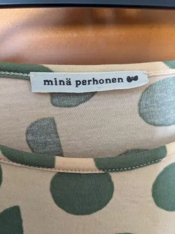 미나 페르호넨 도트 무늬 긴팔 원피스