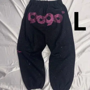 9090 girl 90 Logo Glitter Sweat Pant