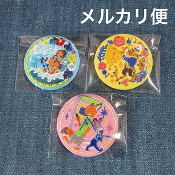 디즈니 자수 캔뱃지 주토피아 미녀와 야수 스티치 세트