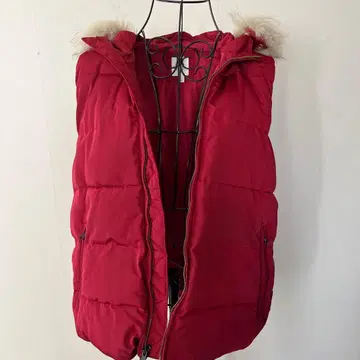 [새상품급] GAP 다운 베스트 후드 부착 S 사이즈