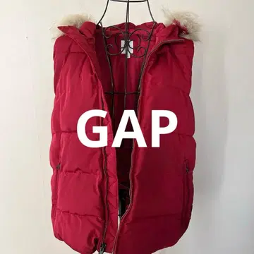 [새상품급] GAP 다운 베스트 후드 부착 S 사이즈