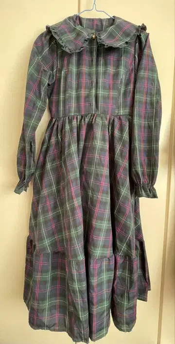 아오키 미사코 시마무라 원피스 다크 그린