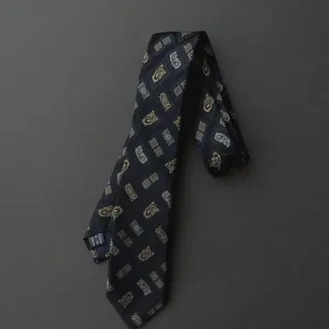 remer 실크 자카드 넥타이 네이비