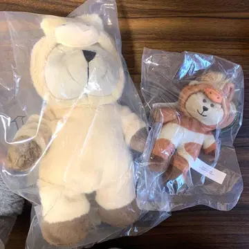 스타벅스 베어리스타 말띠 봉제 인형 키링 세트 새상품