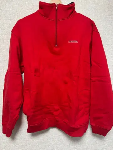 VANS 빨간색 하프 지퍼 맨투맨 L