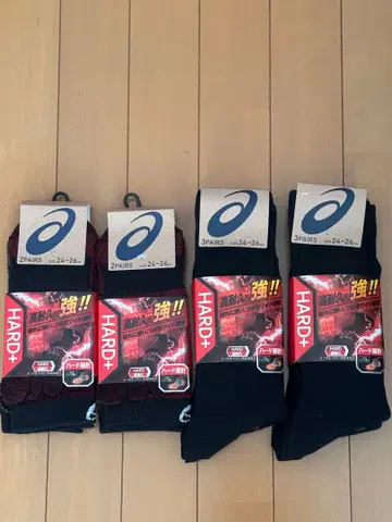 아식스 삭스 3켤레 묶음 4개 (총 12켤레) 24-26cm