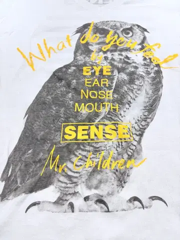 Mr.Children TOUR 2011 SENSE 티셔츠 올빼미 L