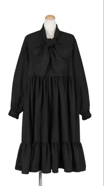 heihei 리본 원피스 BLACK