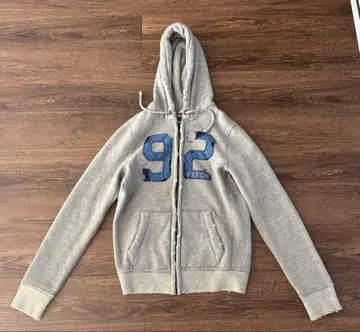 00년대 아바클로 집업 후드티 데미지 가공 크롭 지퍼 후드티