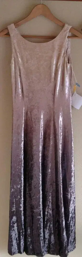 신상 벨벳 그라데이션 맥시 드레스