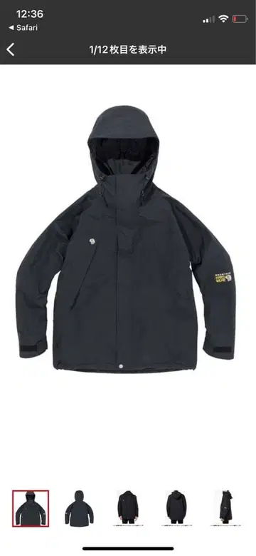 블랙 마운틴 후드티 후드 부착