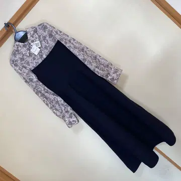 FENNEL 니트 스커트 도킹 원피스 스콧 클럽