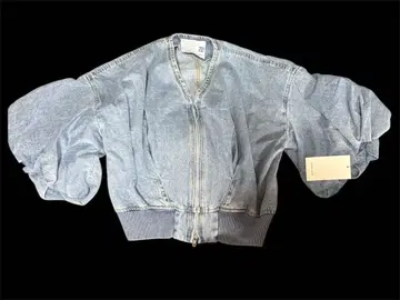 데님 벌룬 슬리브 자켓 M