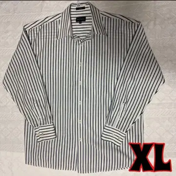 긴팔 버튼 셔츠 XL 스트라이프 패턴