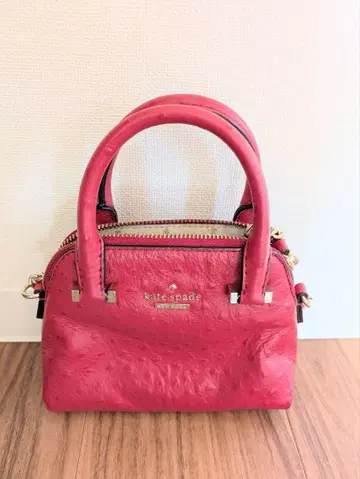 컨디션 최상 kate spade 빨간색 가죽 숄더백
