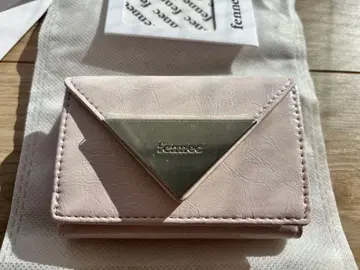 fennec 옅은 핑크 3단 폴더형 지갑