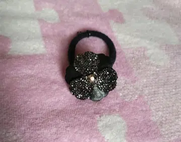 컴플렉스 비즈 멋진 꽃 머리끈 새상품급