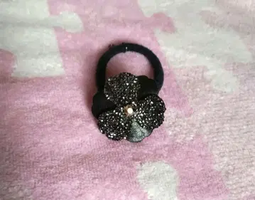 컴플렉스 비즈 멋진 꽃 머리끈 새상품급