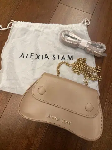 ALEXIA STAM 베이지 숄더백