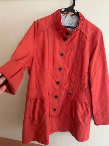 MISSSEL 오렌지 트렌치코트