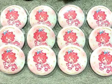 컬러풀 피치 노아 산리오 콜라보 캔 배지 12개