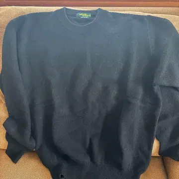 캐시미어 블랙 크루넥 스웨터 L