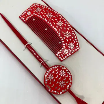 010105 칠기 시치고산 성인식 평치 빗