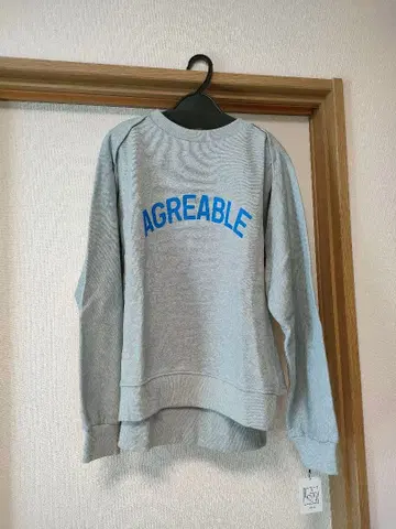 LASUD 그레이 맨투맨 M 사이즈