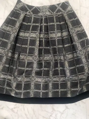 M'S GRACY 체크 무늬 플레어 스커트 38