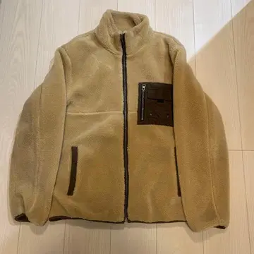 ZARA 플리스 자켓 베이지 집업 보아 자켓