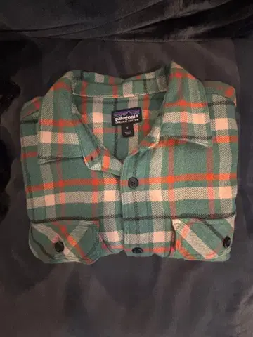 patagonia 플란넬 긴팔 셔츠 그린 체크