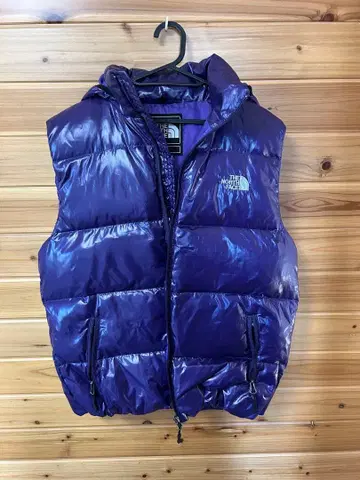 THE NORTH FACE 퍼플 다운 베스트 남성용 XL