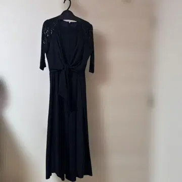 릴페테 네이비 레이스 맥시 드레스