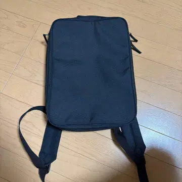 블랙 나일론 백팩