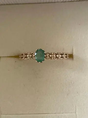 쥬얼리 츠츠미 k10 에메랄드 반지